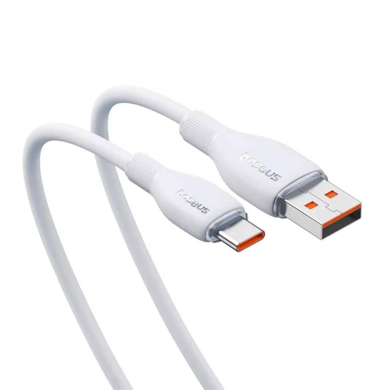 USB-A auf USB-C Daten- und Ladekabel Baseus Pudding, 100W, 1,2m, Weiß