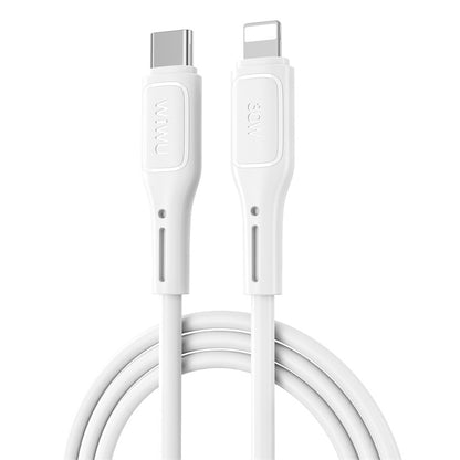 Daten- und Ladekabel USB-C – Lightning WiWu Wi-C043E Starlink, 30 W, 1 m, Weiß