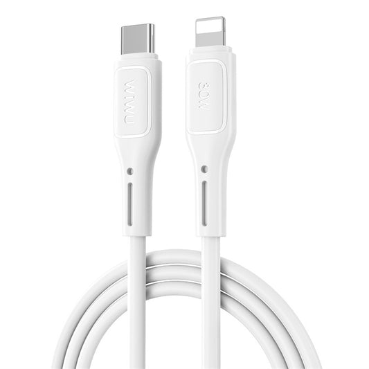 Daten- und Ladekabel USB-C – Lightning WiWu Wi-C043E Starlink, 30 W, 1 m, Weiß