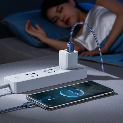 USB-C Daten- und Ladekabel - USB-C Joyroom A4 Display, 100W, 1,2m, Blau