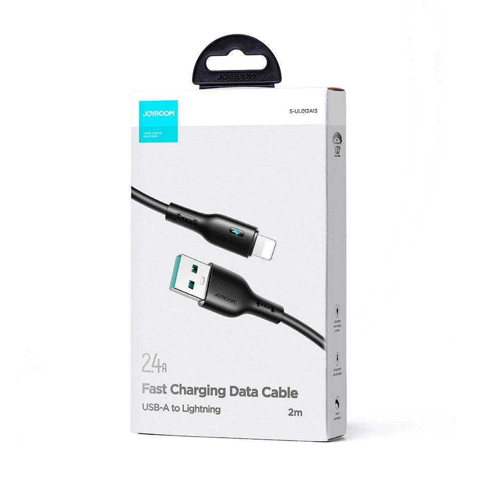 USB-A - Lightning Lade- und Datenkabel Joyroom A13, 18W, 2m, Schwarz