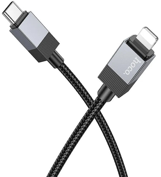 Daten- und Ladekabel USB-C - Lightning HOCO X110, 27W, 1m, Schwarz