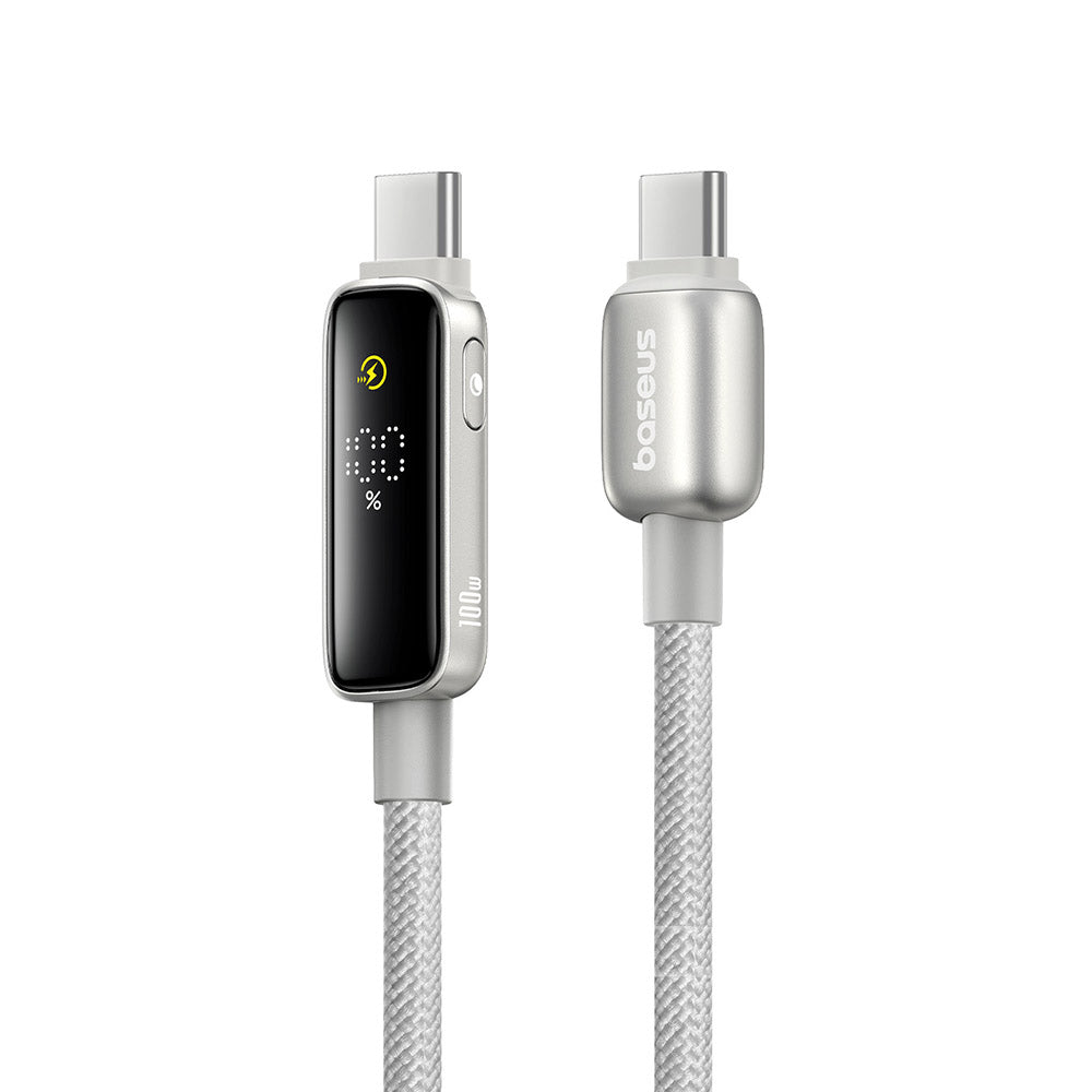 USB-C Daten- und Ladekabel - USB-C Baseus Vipow Display, 100W, 2m, Grau P10381802851-01