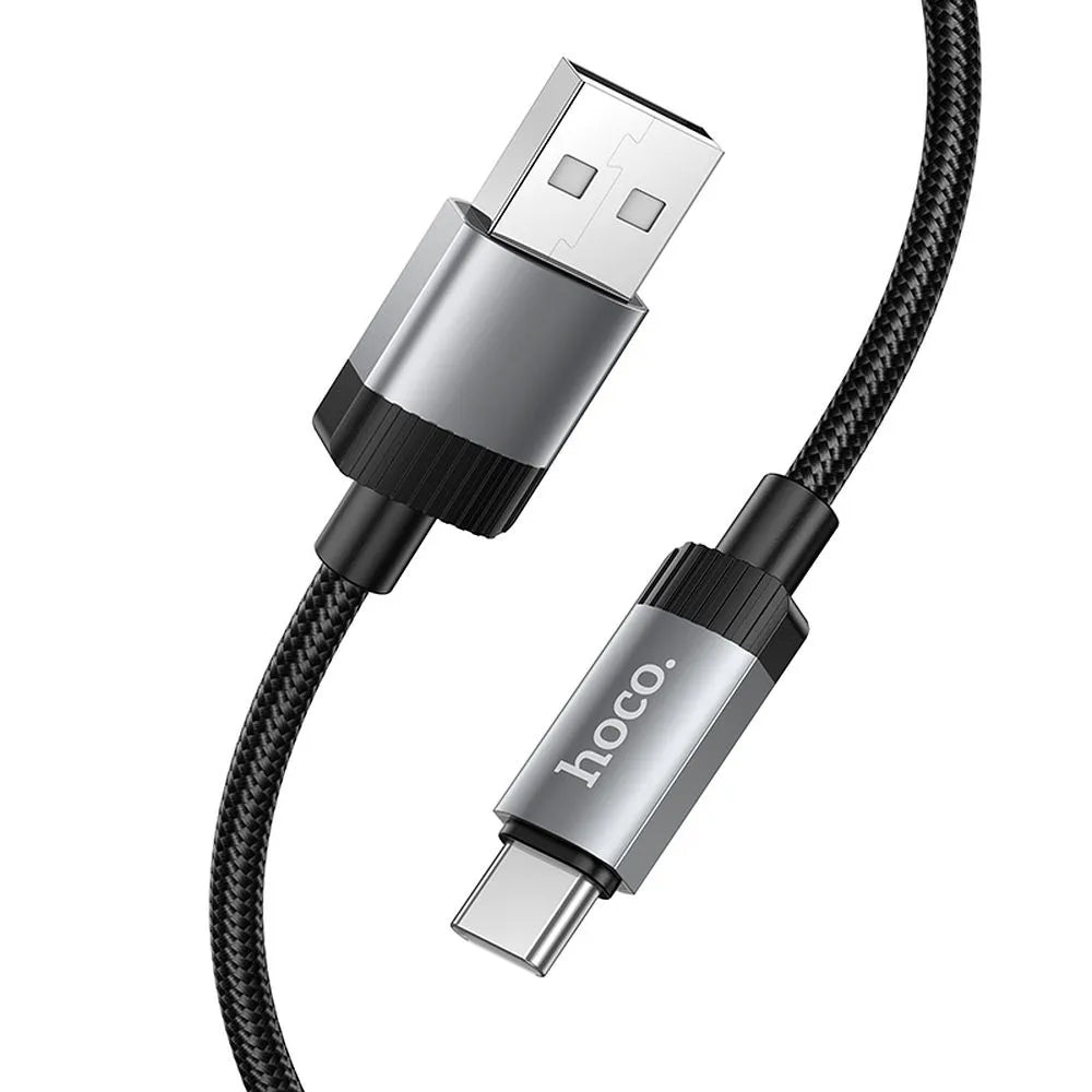 Daten- und Ladekabel USB-A - USB-C HOCO X117, 60W, 1m, Schwarz