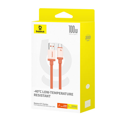 Daten- und Ladekabel USB-A - USB-C Baseus Zero Degree Series, 100W, 2m, Rot