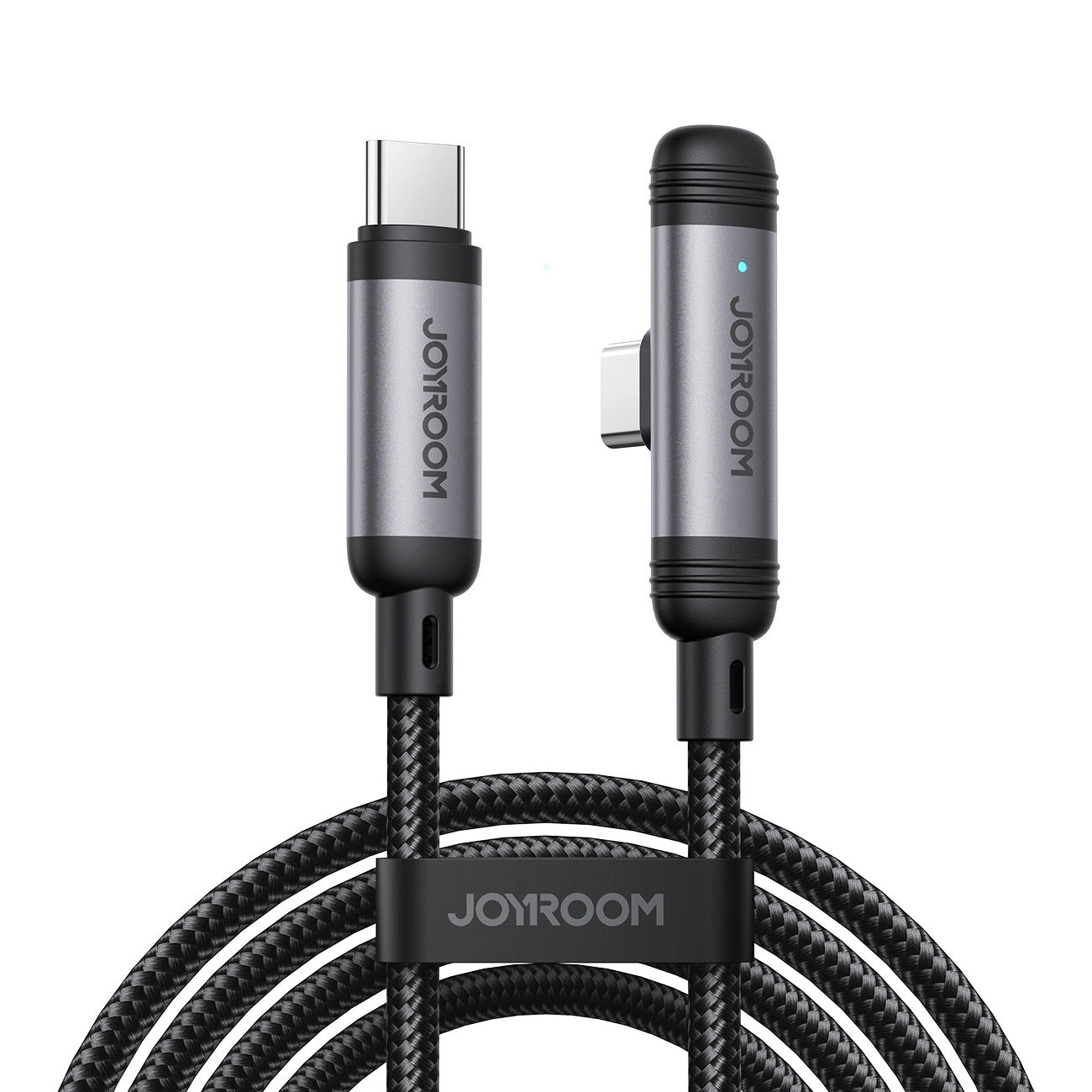 USB-C Daten- und Ladekabel - USB-C Joyroom S-A56 EnjoyX Angled, 60W, 1.2m, Schwarz