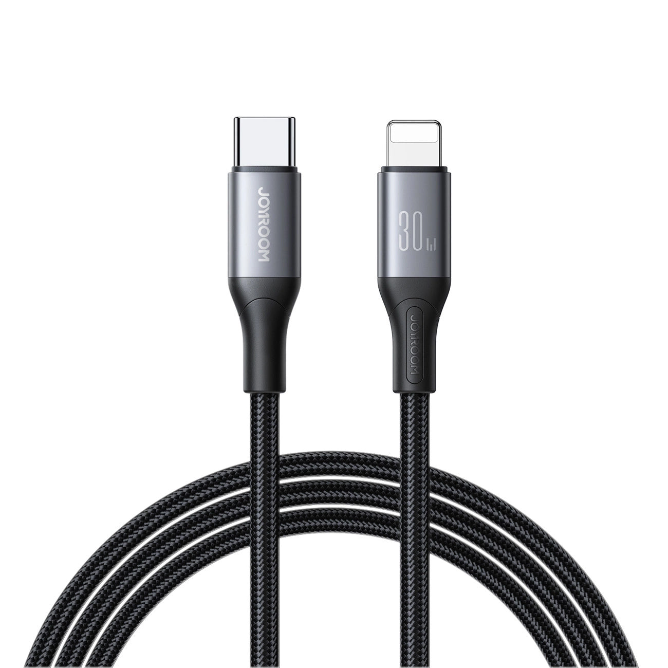 USB-C - Lightning Lade- und Datenkabel Joyroom S-A28 Flash, 30W, 2m, Schwarz