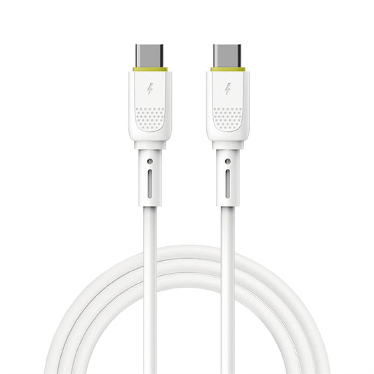 Daten- und Ladekabel USB-C - USB-C WiWu Wi-C034, 60W, 1.2m, Weiß