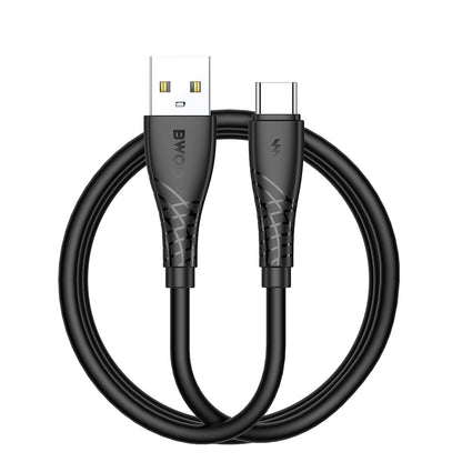 Daten- und Ladekabel USB-A - USB-C BWOO BO-X318C, 27W, 1m, Schwarz