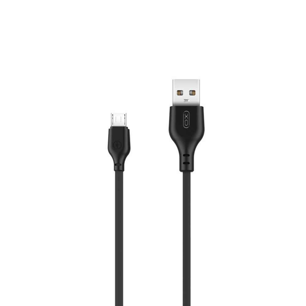 USB-A - microUSB Lade- und Datenkabel XO Design NB103, 18W, 1m, Schwarz