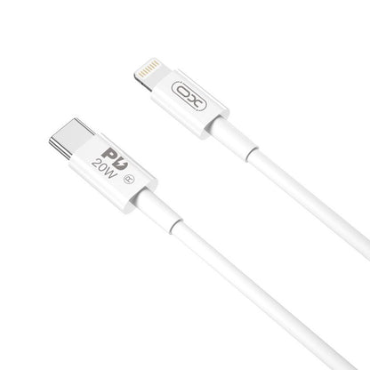 USB-C - Lightning Lade- und Datenkabel XO Design NB-Q189A, 20W, 1m, Weiß