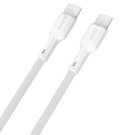 Daten- und Ladekabel USB-C - USB-C Dudao L9C Max, 240W, 2m, Weiß