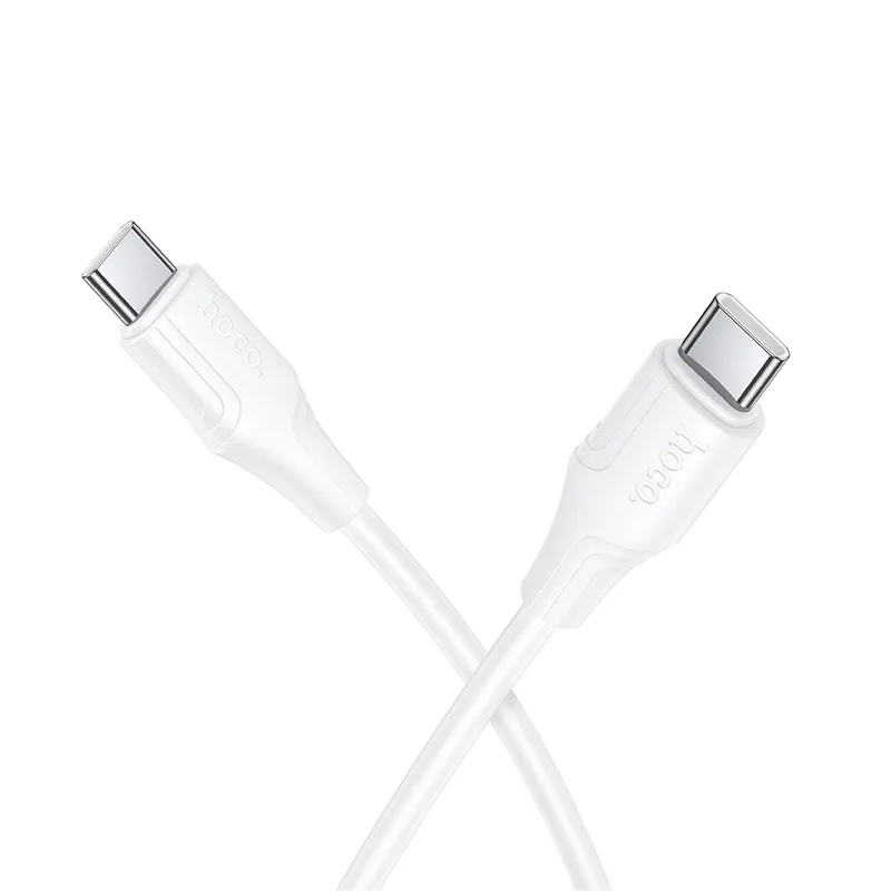 USB-C Data and Charging Cable - USB-C HOCO X124, 60W, 1m, White