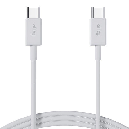 USB-C to USB-C Data and Charging Cable - Allity. AUC-03, 100W, 2m, White
