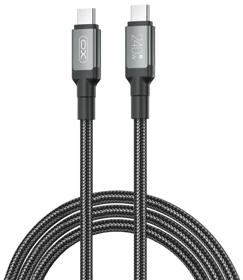 USB-C Daten- und Ladekabel - USB-C XO Design NB-Q264B, 240W, 2m, Schwarz