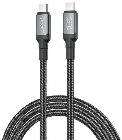 USB-C Daten- und Ladekabel - USB-C XO Design NB-Q264B, 240W, 2m, Schwarz