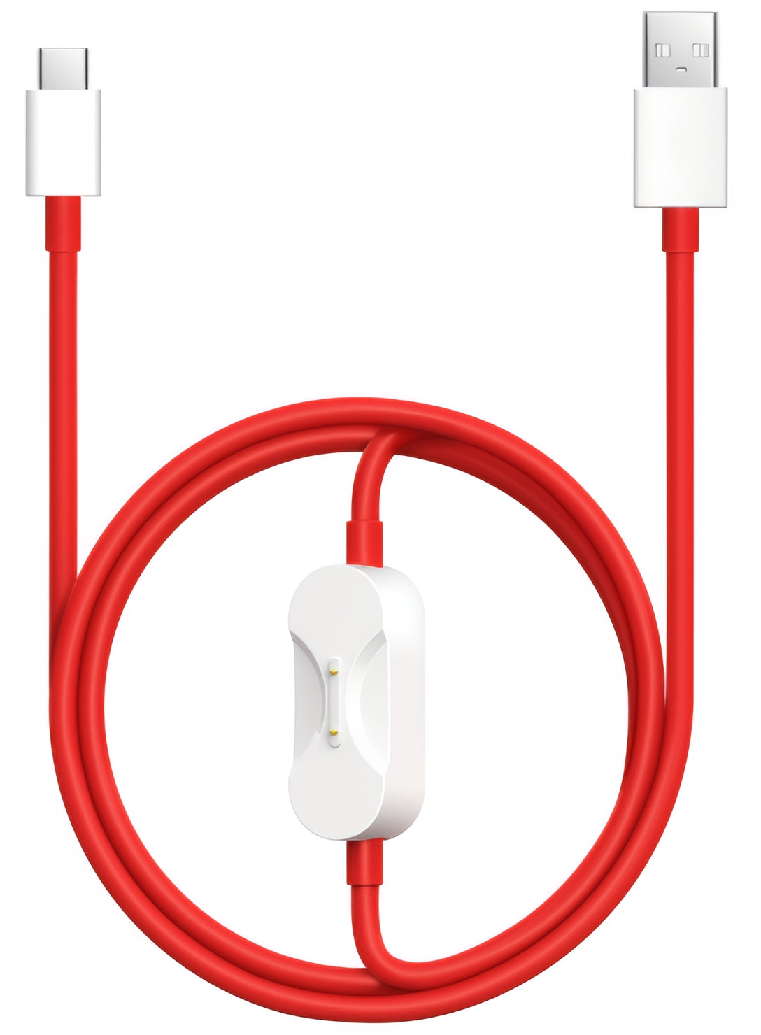Daten- und Ladekabel USB-A - USB-C / Pogo Pin OnePlus DL162, 80W, 1.2m, Rot 5461100665