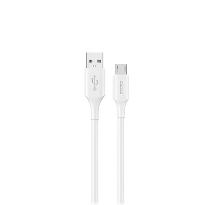 Daten- und Ladekabel USB-A - microUSB Dudao L2SM, 18W, 1,2m, Weiß