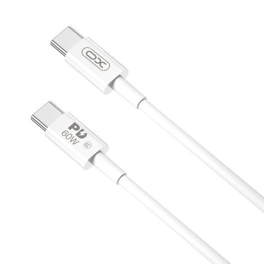 Daten- und Ladekabel USB-C - USB-C XO Design NB-Q190B, 60W, 2m, Weiß