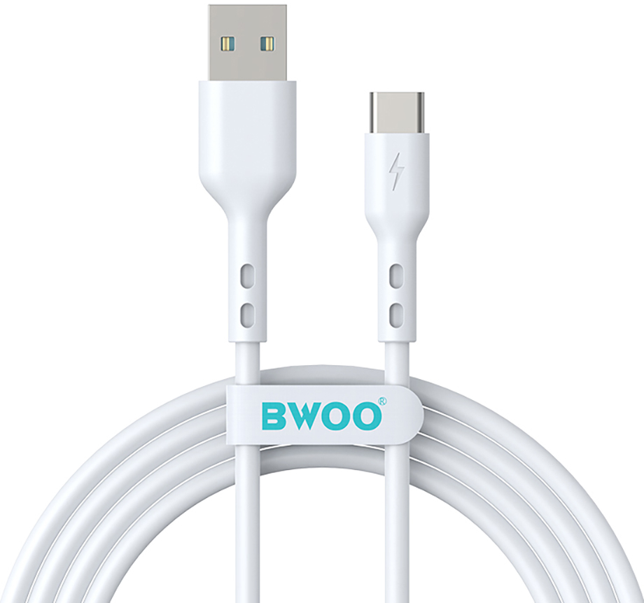Daten- und Ladekabel USB-A - USB-C BWOO X172C, 60W, 1m, Weiß