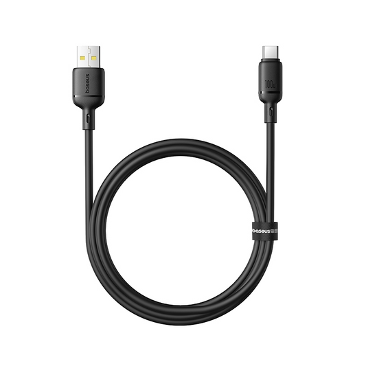 Daten- und Ladekabel USB-A - USB-C Baseus Silky, 100W, 1m, Schwarz P10377703113-00