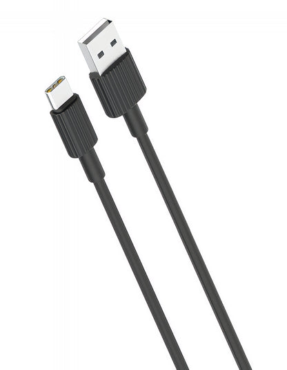 Daten- und Ladekabel USB-A - USB-C XO Design NB156, 18W, 1m, Schwarz
