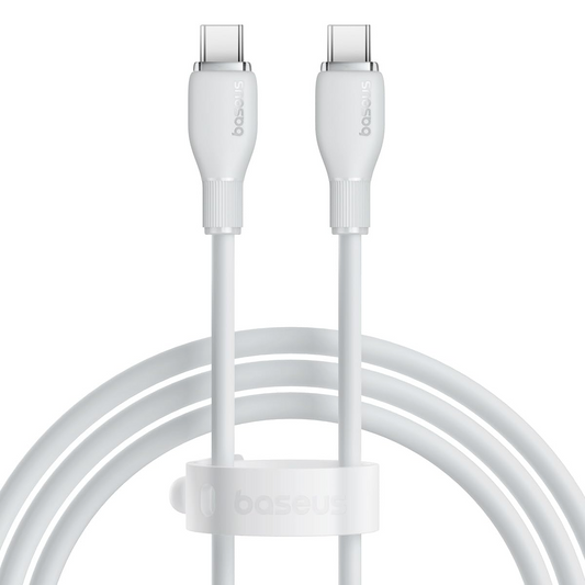Daten- und Ladekabel USB-C - USB-C Baseus Pudding, 100W, 1.2m, Weiß P10355702221-00