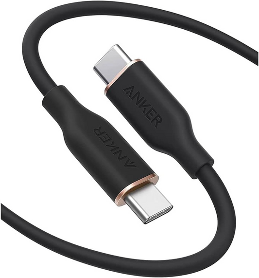 USB-C Daten- und Ladekabel - USB-C Anker PowerLine III, 100W, 0.9m, Schwarz, Wiederverpackt A8552H11