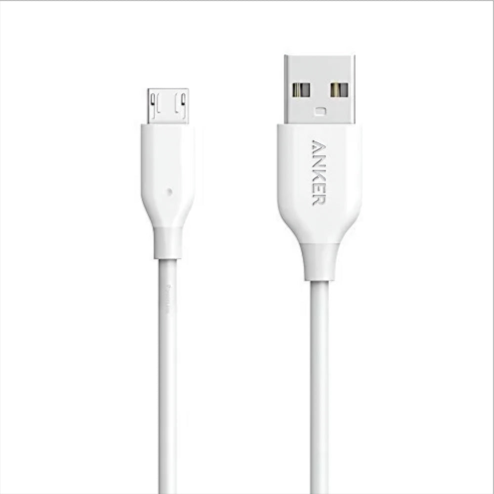 Daten- und Ladekabel USB-A - microUSB Anker PowerLine, 18W, 1m, Weiß A8132H21