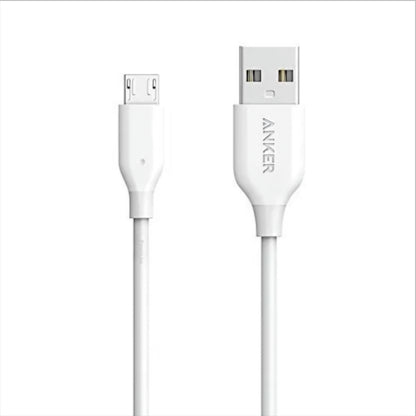 Daten- und Ladekabel USB-A - microUSB Anker PowerLine, 18W, 1m, Weiß A8132H21