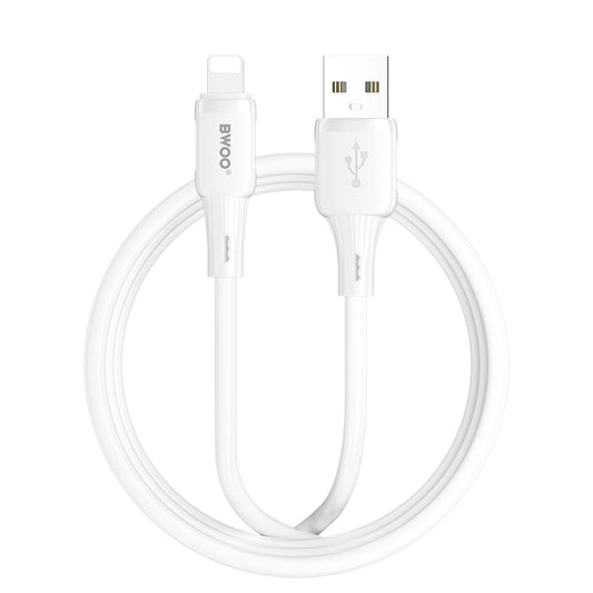 Daten- und Ladekabel USB-A - Lightning BWOO X329L, 15W, 1m, Weiß