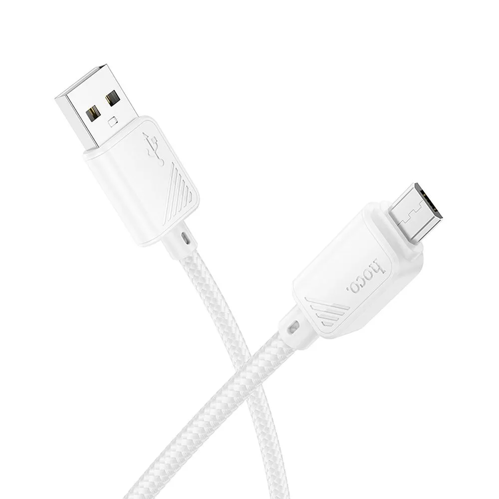 Daten- und Ladekabel USB-A - microUSB HOCO X113, 18W, 1m, Weiß
