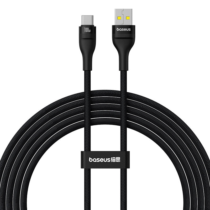 Daten- und Ladekabel USB-A - USB-C Baseus Flash Series II, 100W, 2m, Schwarz P10311804111-01