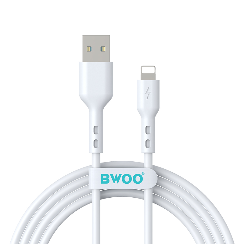 Daten- und Ladekabel USB-A - Lightning BWOO BO-X172L-2M, 15W, 2m, Weiß