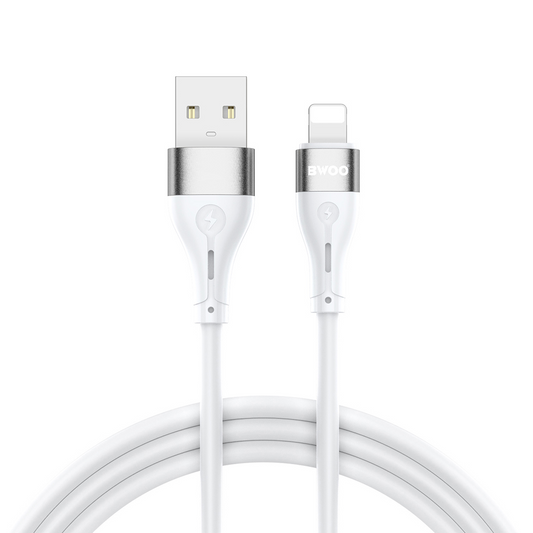Daten- und Ladekabel USB-A - Lightning BWOO X280L, 15W, 1m, Weiß