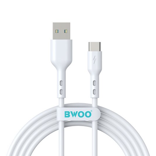USB-A to USB-C Data and Charging Cable BWOO BO-X172C-2M, 15W, 2m, White