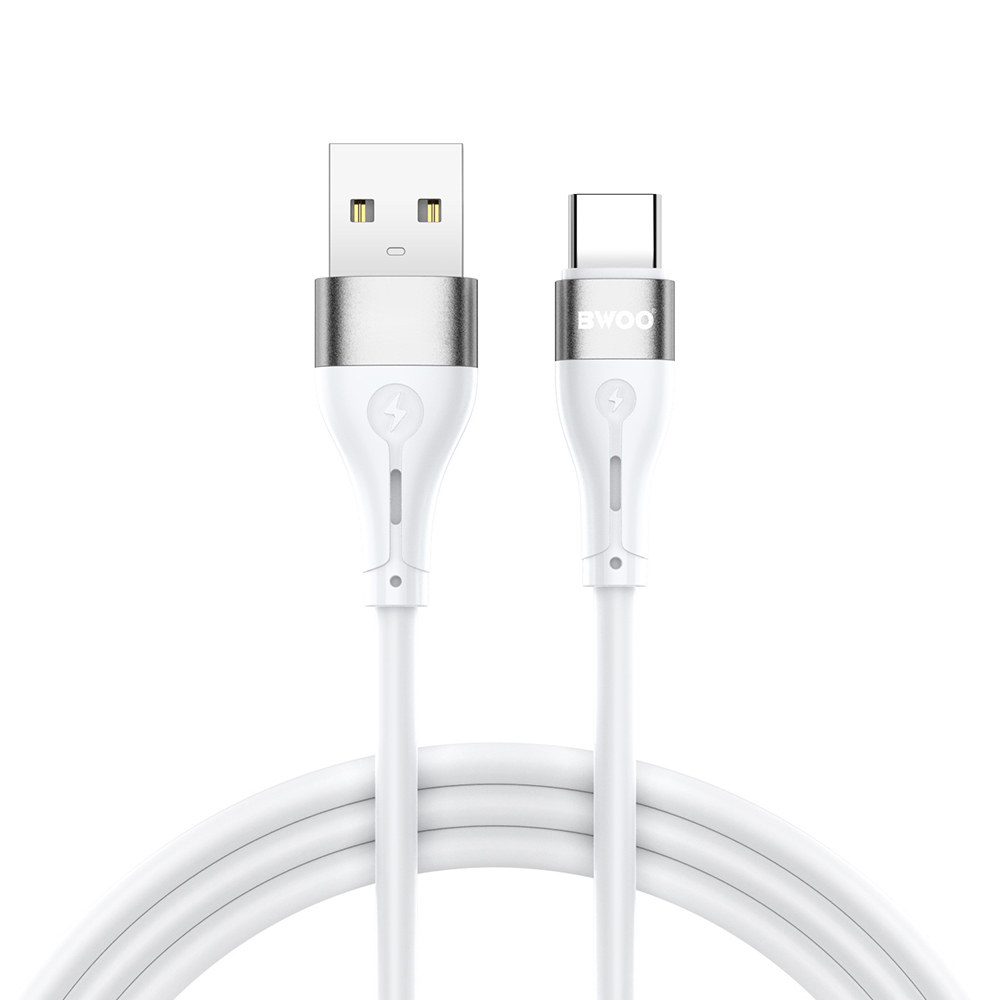 Daten- und Ladekabel USB-A - USB-C BWOO X280C, 15W, 1m, Weiß