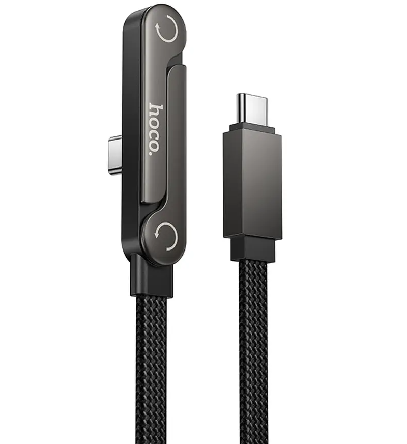 Daten- und Ladekabel USB-C - USB-C HOCO U150 Exquisite, 60W, 1,2m, Schwarz