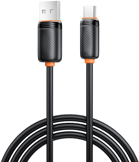 Daten- und Ladekabel USB-A - USB-C XO Design NB302, 18W, 1m, Schwarz