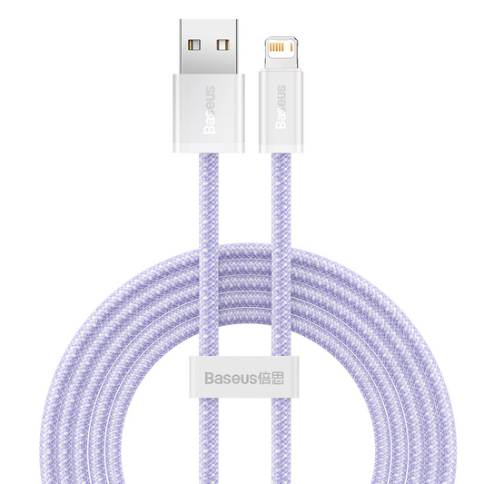 Daten- und Ladekabel USB-A - Lightning Baseus Dynamic Series, 18W, 2m, Lila CALD000505