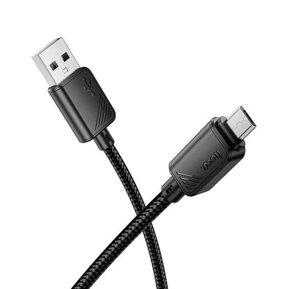 Daten- und Ladekabel USB-A - microUSB HOCO X113, 18W, 1m, Schwarz
