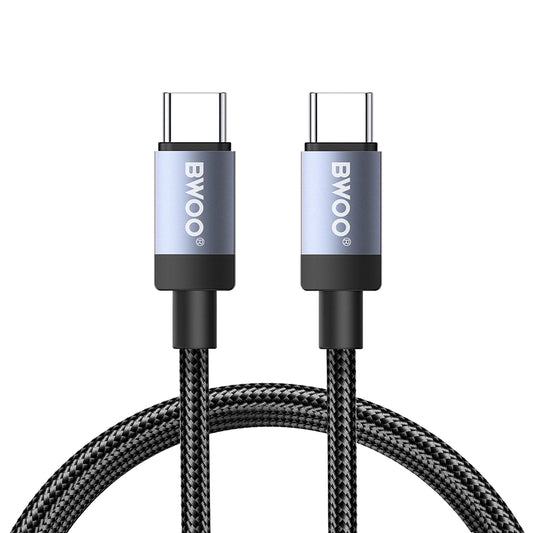 Daten- und Ladekabel USB-C - USB-C BWOO BO-X401CC, 65W, 1m, Schwarz