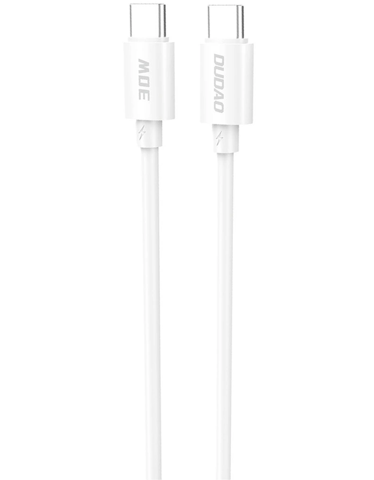 USB-C Data and Charging Cable - USB-C Dudao L4C, 30W, 2m, White