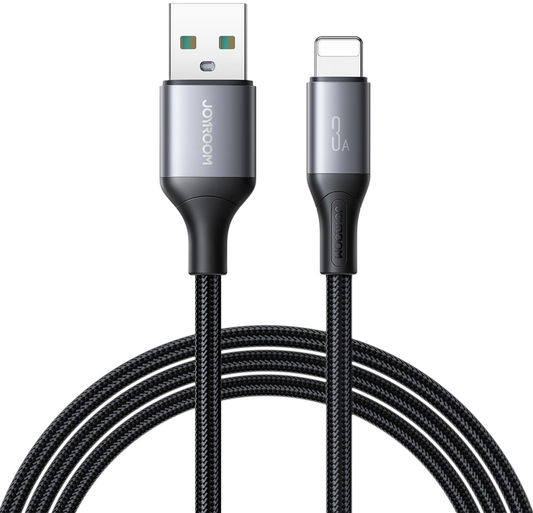 Daten- und Ladekabel USB-A - Lightning Joyroom S-A28 Flash, 18W, 1m, Schwarz