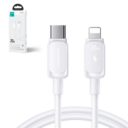 USB-C to Lightning Data and Charging Cable Joyroom S-A14, 30W, 1.2m, White