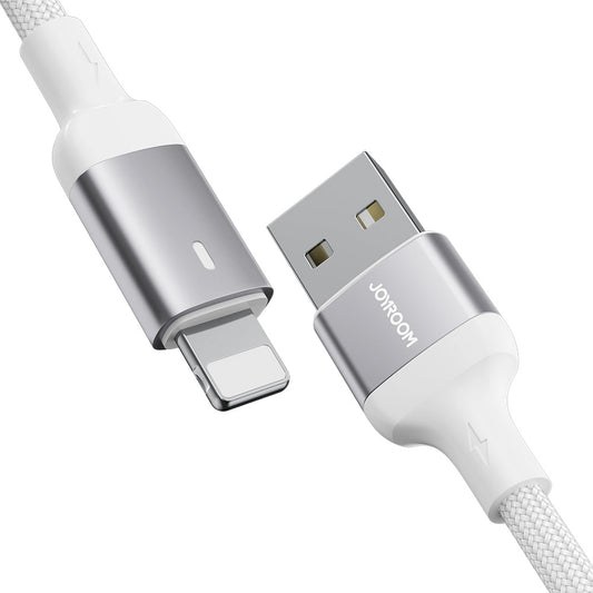 USB-A - Lightning Lade- und Datenkabel Joyroom A10, 18W, 1,2m, Weiß