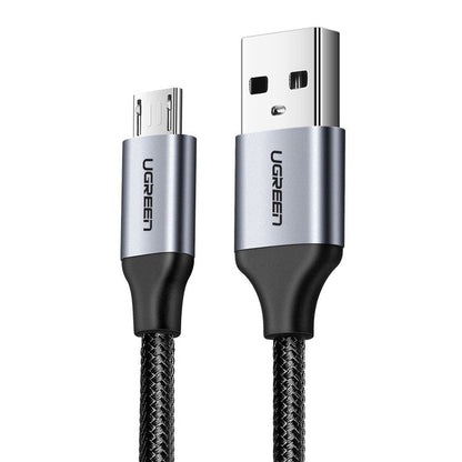 Daten- und Ladekabel USB-A - microUSB UGREEN US290, 18W, 1,5m, Schwarz