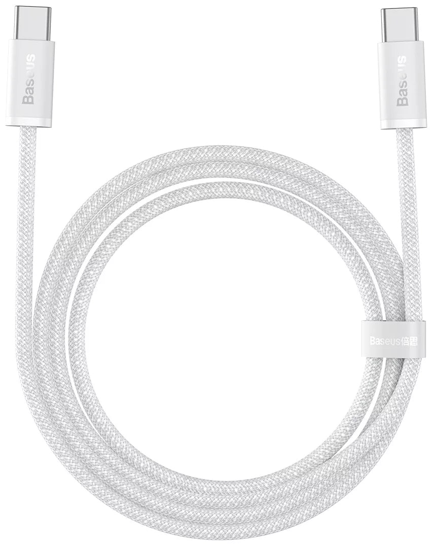 Daten- und Ladekabel USB-C – USB-C Baseus Dynamic Series, 100 W, 1 m, Weiß CALD000202