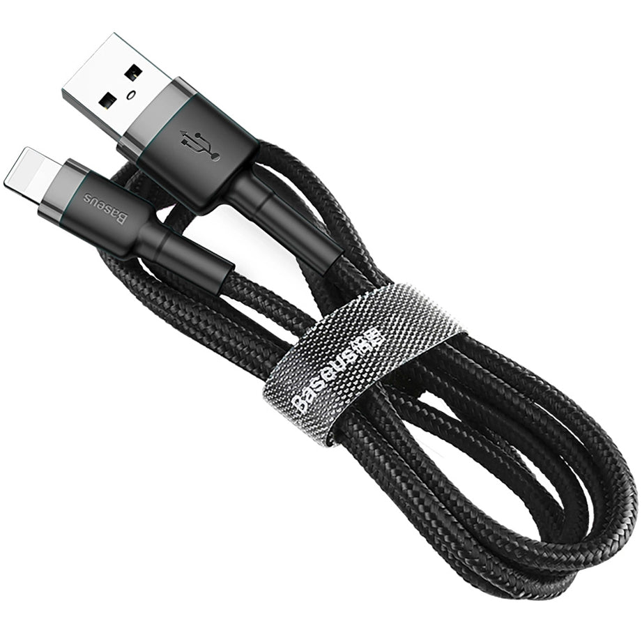 Daten- und Ladekabel USB-A – Lightning Baseus Coffee, 18 W, 0,5 m, Grau CALKLF-AG1