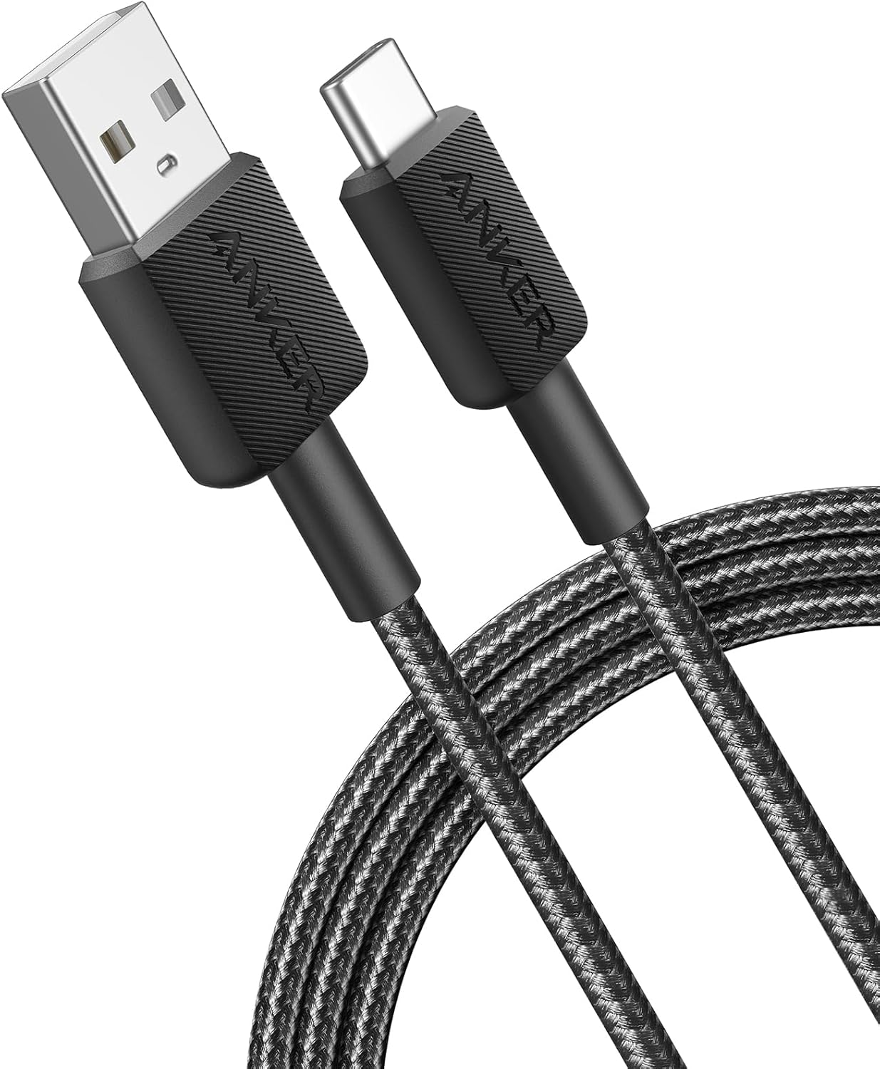 Daten- und Ladekabel USB-A - USB-C Anker 322, 18 W, 0,9 m, Schwarz A81H5G11